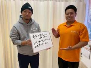 交通事故の方とのツーショット